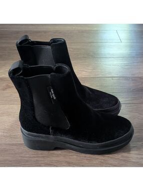 NEW! Kate Spade | Winnie Velvet Chelsea Boots In Black